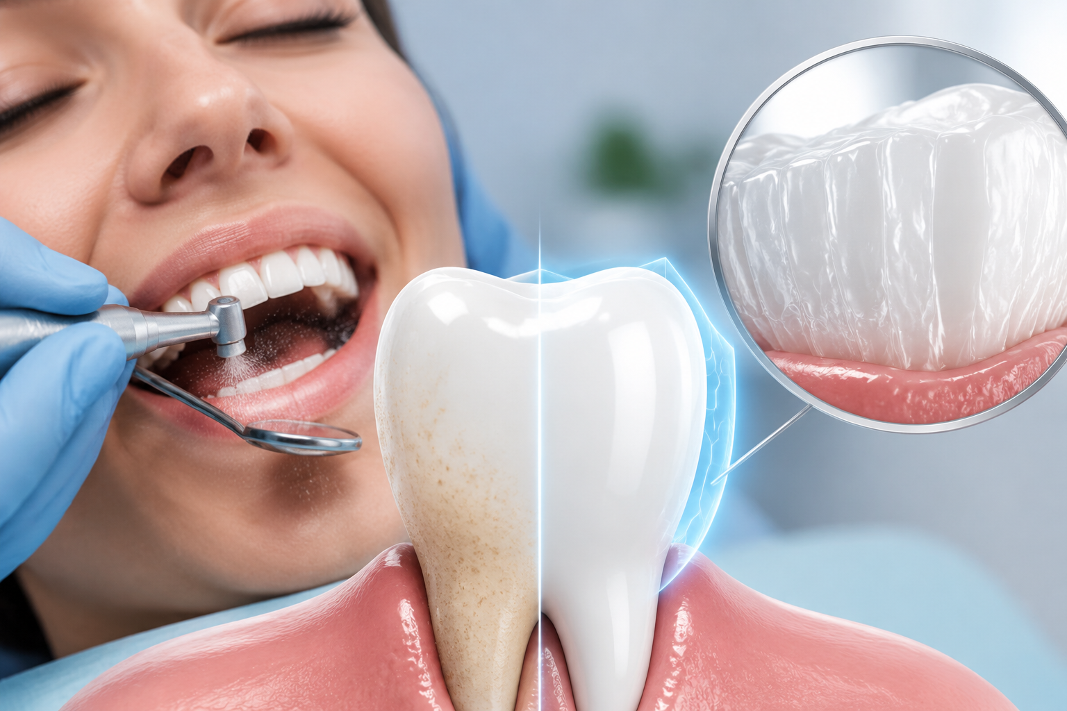 Does Professional Teeth Cleaning Damage Enamel