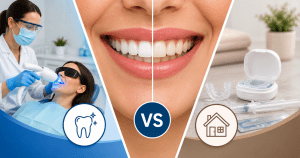 Professional Teeth Whitening vs Home Treatments